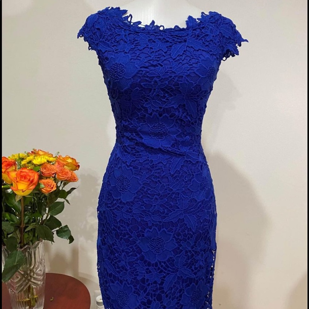Gorgeous Royal blue lace dress